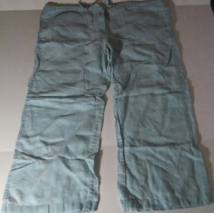 Mossimo Drawstring 100% Linen Beach Pants Wide Leg